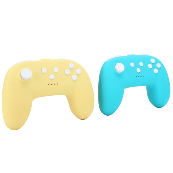 Trådlös handkontroll för Switch Pro Mini Gamepad Grip för NS Lite Dubbel Vibration Grön Gul