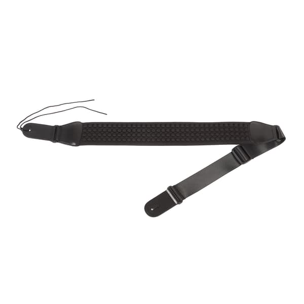 Polyester Gitarrrem Ventilerad Vadderad Bred Justerbar Ergonomisk Svart Bas Axelrem 1-pack