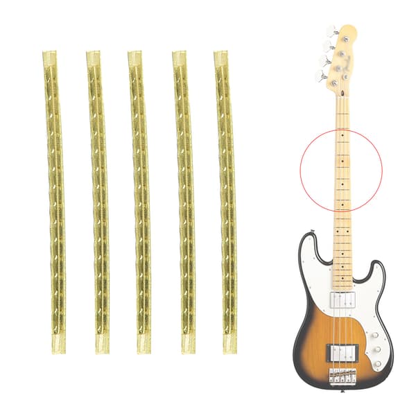 24 st/set elgitarrbandtråd gitarrgreppbräda mässingsbandtråd bredd 2,7 mm
