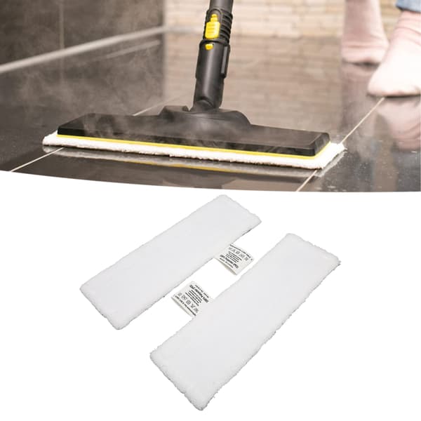 2 STK. Dampmoppe Reservepuder Kompatible med Karcher SC1 SC2 SC3 SC4 SC5 til Gulvdamprenser