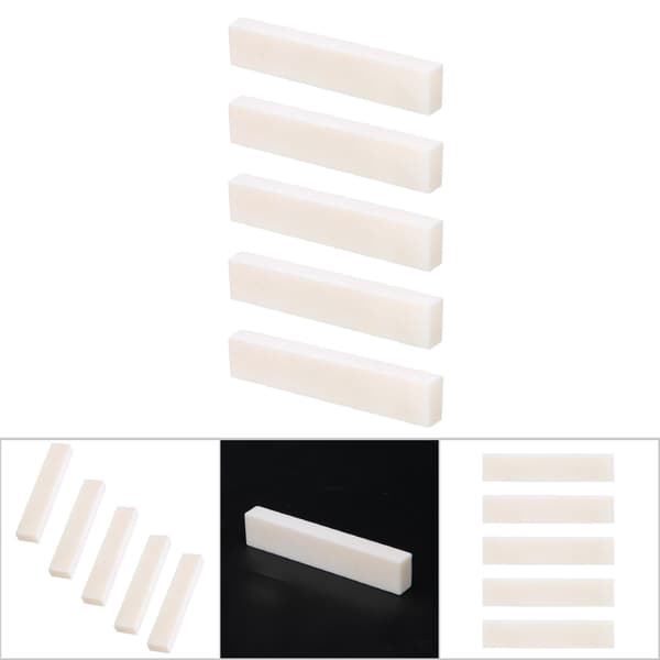 5 st DIY tom buffelben-sadelsträngkudde för klassisk elektrisk akustisk gitarr 52x6x10mm