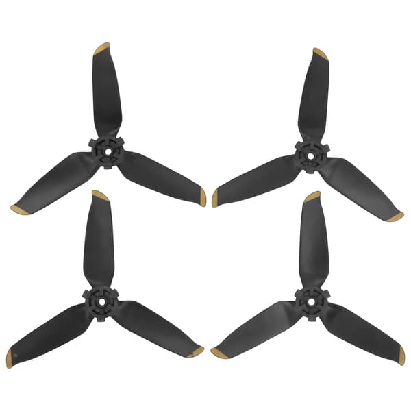 2-pak RC Drone Propelsæt, 3-bladet Quick-Release Reservepropeller til FPV Combo, Guldkant, Maks. 150 tegn