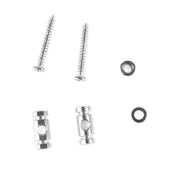 6x Elgitarr Roller Strängträd Guide Hållare Metall Silver Tillbehör