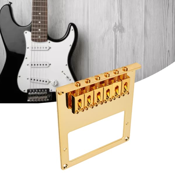 Guldmetall justerbar 6-strängad gitarrstall för Humbucker-pickuper