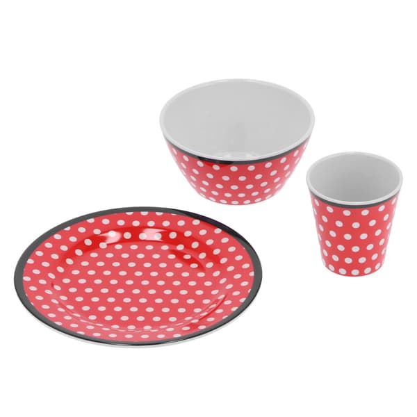Red Dot Design Fruktfat Kopp Skål Set Kök Servis Paket