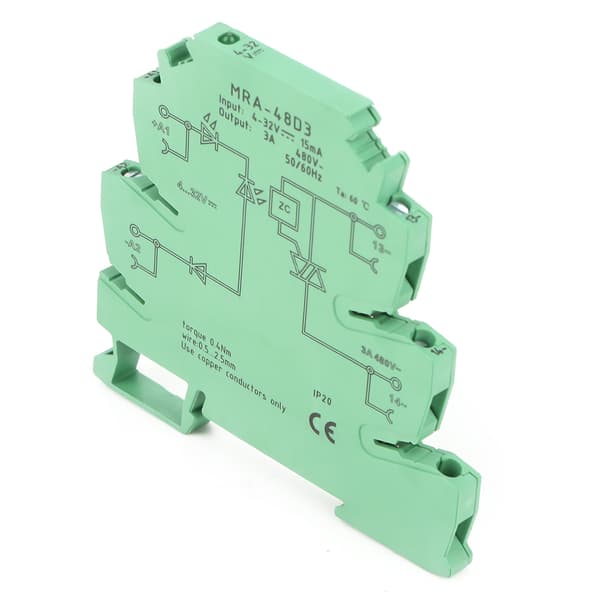 MRa 48D3 Ultratynd 6,2 mm AC Solid State Relæmodul Indgang 4-32VDC