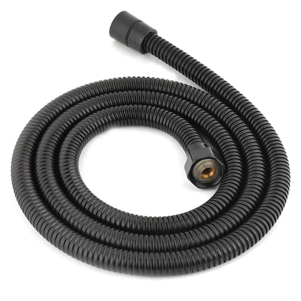 150 cm lang sort fleksibel bruseslange i rustfrit stål G1/2\"