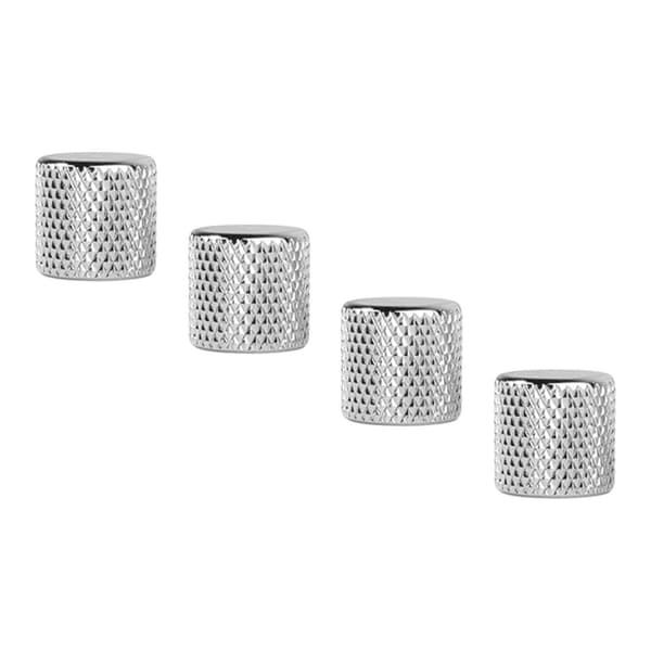 4 st elgitarrrattar set metallpotentiometerlock volymtonkontroll för bas silver