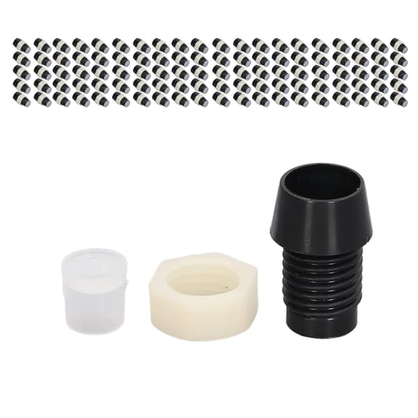 100 sæt LED-holder 5 mm plast lysdiode panelmonteringsclips tilbehørssæt sort