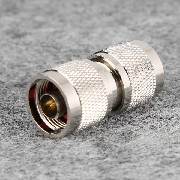 2-pak 50 Ohm messing N-type han til han lige adapterstik