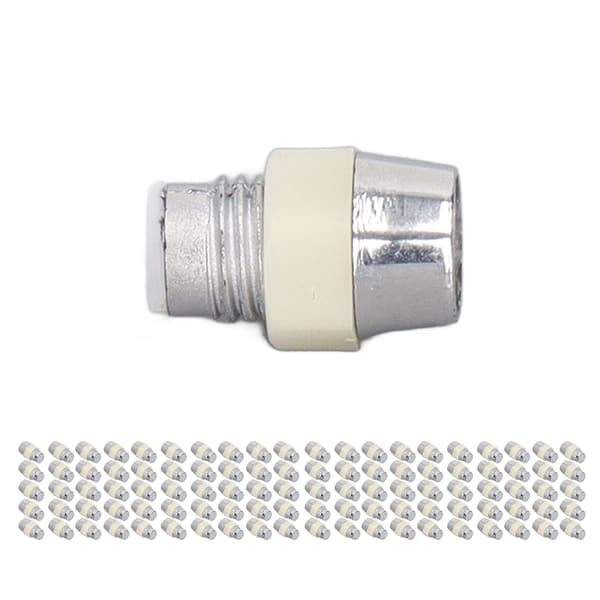 100 sæt LED-holder 5 mm plast lysdiode panelmonteringsclips tilbehørssæt sølv