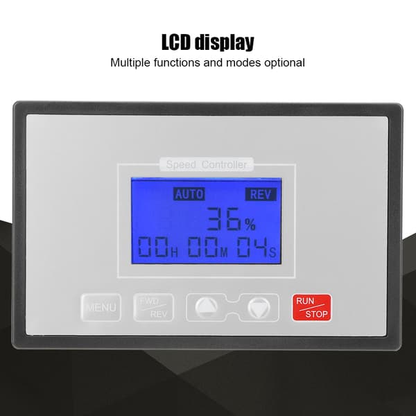 60A 10-55V DC Børstemotor Hastighedsregulator Digital LCD Langsom Kørsel/Stop Timer Vendbar