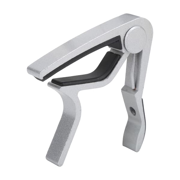 1x Silver Zinklegering Gitarr Capo & 5x Celluloid Plektrum Stränginstrument Reparationstillbehör