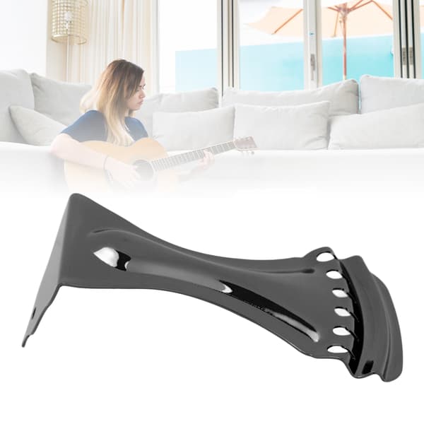 Svart 6-strängad gitarrstall, tremolo resonator reservdel, tillbehör för elgitarr