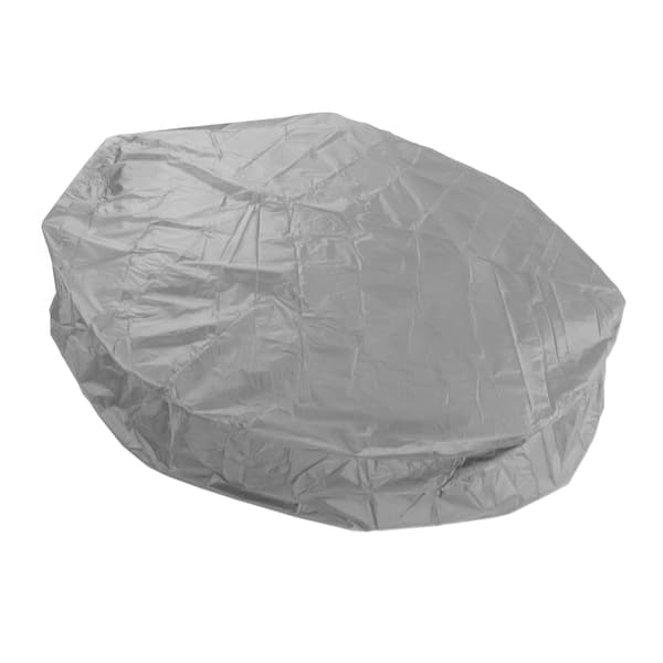 Utomhus Rund Badtunna Skyddsöverdrag 190 Silver Polyester Taft Vattentät 190x30cm Grå
