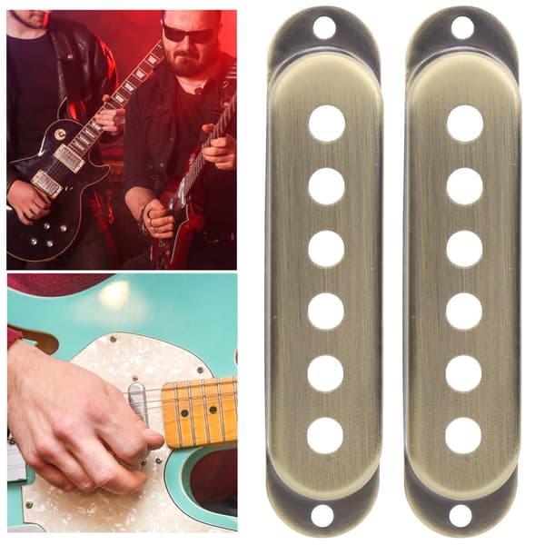 3 st mässing enkel pickup-skydd 48mm/50mm/52mm gitarrtillbehör för ST SQ elgitarr brons