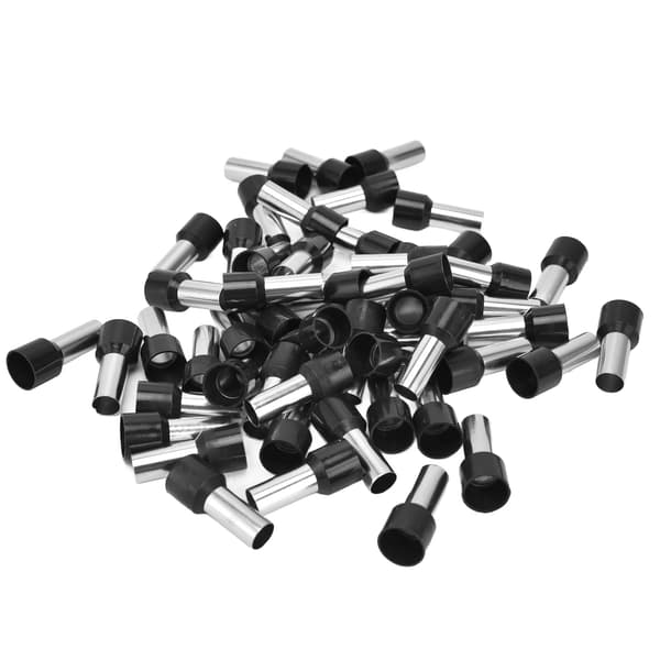 50 stk. isolerede kabeltyller, EU-stil, ledningsendeforbindelser 4 AWG E25‑16