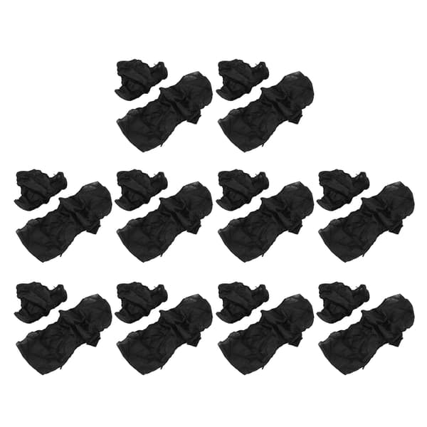10-pak engangs-bh- og trusesæt, non-woven, åndbart, blødt, til skønhedssalon og spa, sort