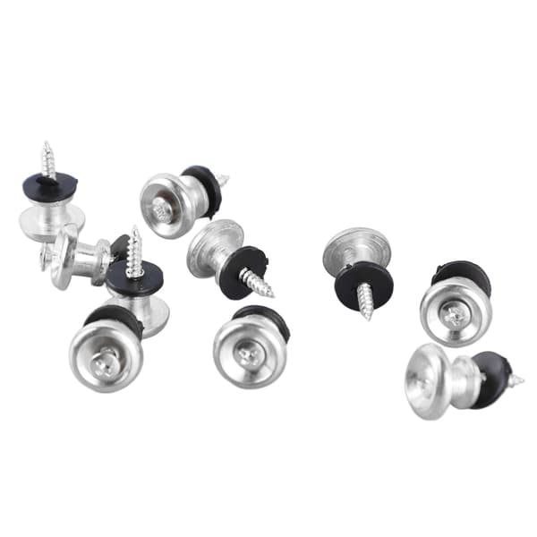 Gitarrrem Låsknappar 10-pack Svampdesign Silver Universal Rempinne för Ukulele Bas Akustisk