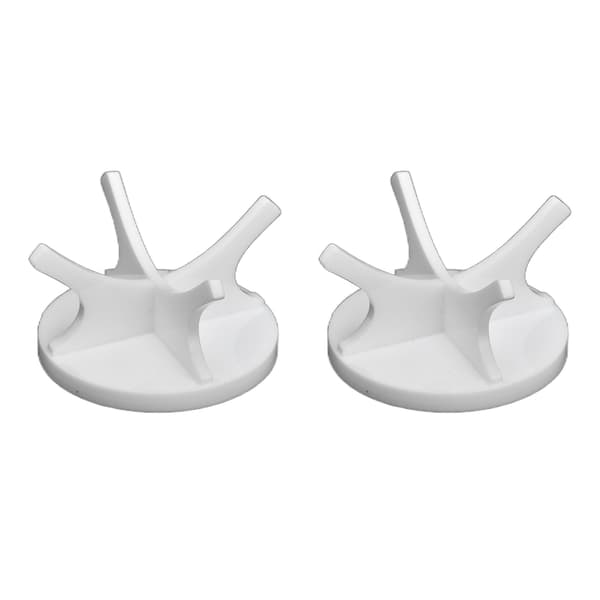 2-pack golfbollshållare, stabil, robust, minimalistisk baseballmonter, vit