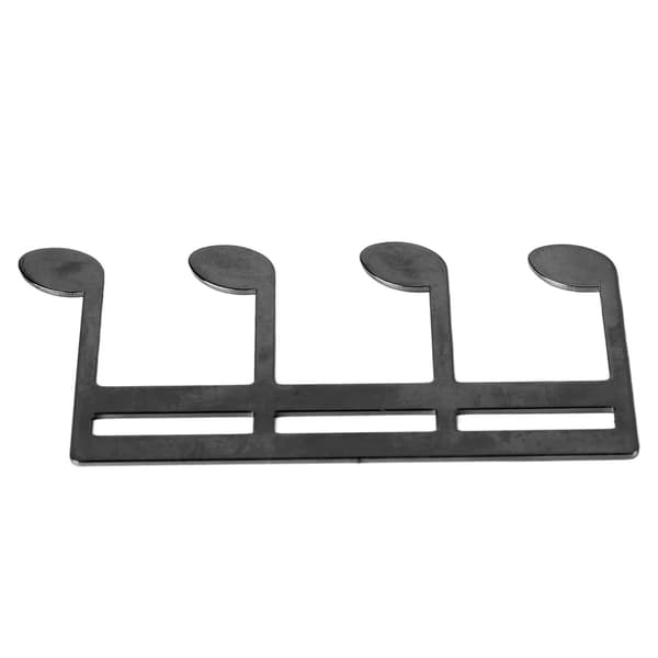 Sort metalnodeklips, bærbar nodeholder til klaver- og guitarnoder, justerbar bogklips, 1 pakke