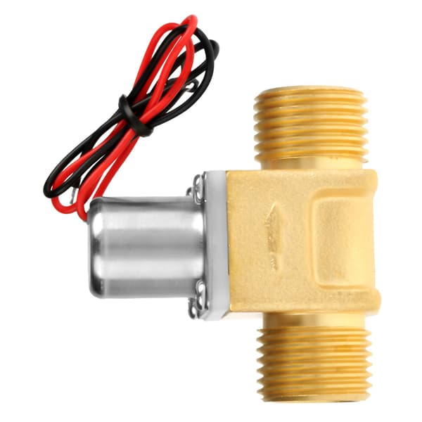 DC 4.5V 1/2\" Vattenflödespuls Elektromagnetisk Ventil Mässingsmagnetventil