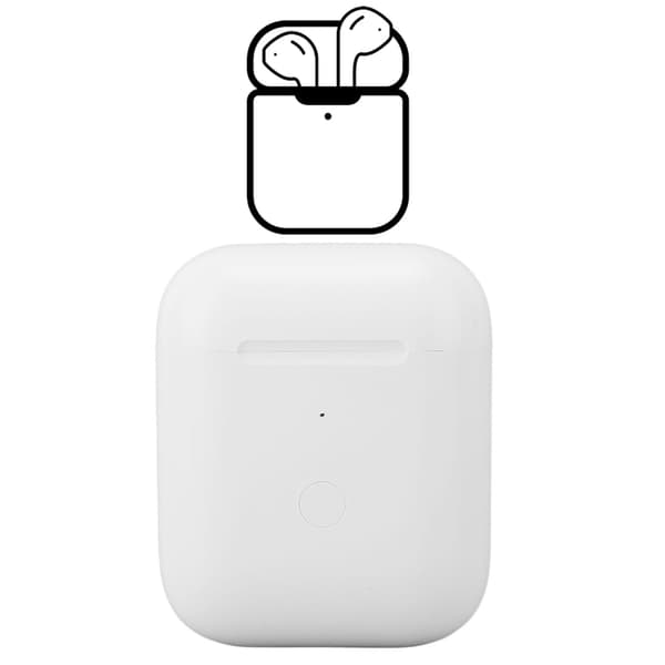 Erstatnings trådløst opladningsetui med Bluetooth-synkroniseringsknap til iOS Earbuds 1. og 2. generation