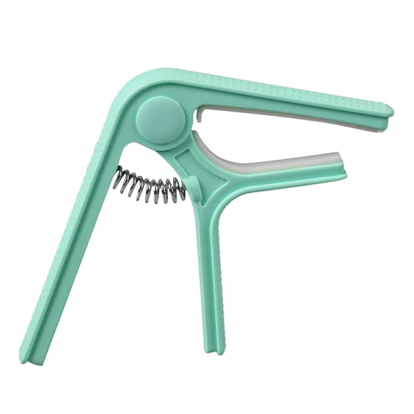 ABS Capo Clip Clamp Cyan Anti-Slip Universal Passform för Elektroakustisk Gitarr Mandolin Ukulele 1-pack