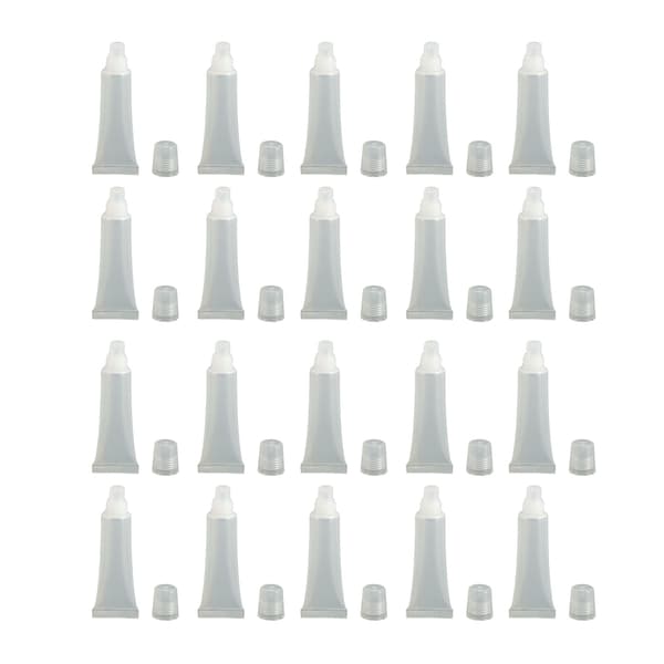 20 stk. 12 ml genopfyldelige lipglossrør Bærbare DIY tomme læbepomadebeholdere til makeup