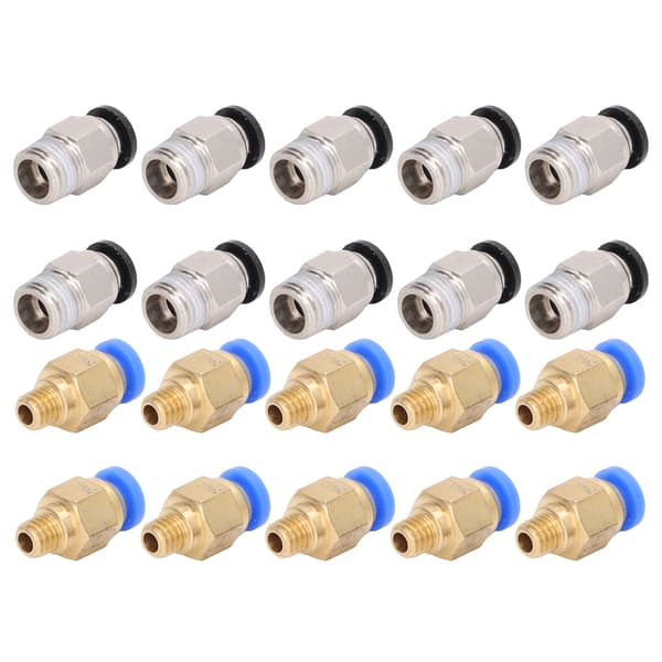 20 stk. 3D-printer pneumatisk fitting PC4-M6 PC4-10 tilbehørssæt til Creality Ender 3