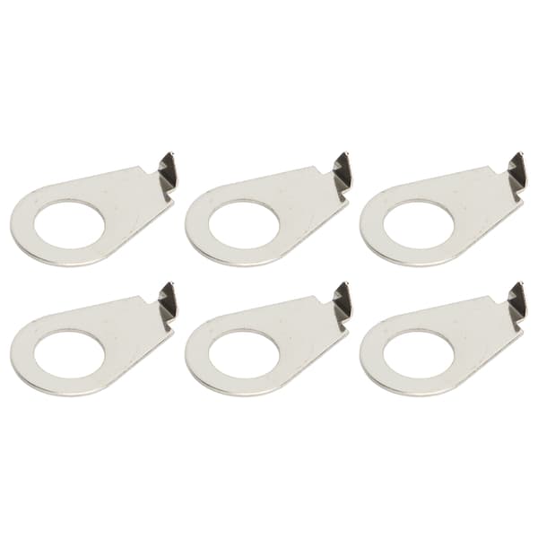10 STK Sølv Metal Skive til Elektrisk Guitar Knop Pointer Plade Potentiometer Pointer Hardware