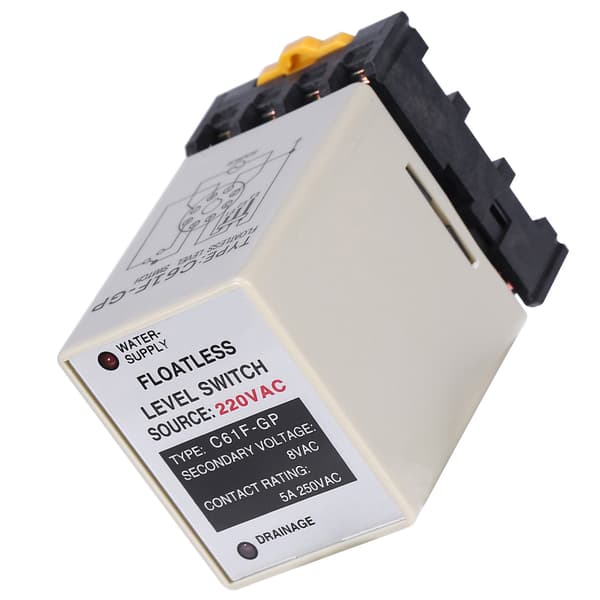 C61F-GP AC220V 50/60HZ Flydeløs Niveaføler Controller Med Base
