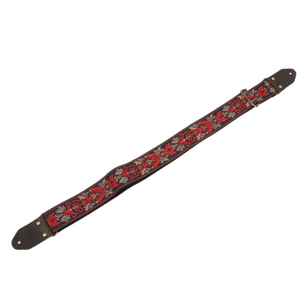 Svart Jacquardvävd Gitarrrem, Extra Tjock Vadderad, Universell, Ergonomisk för Bas- och Akustiska Gitarrer