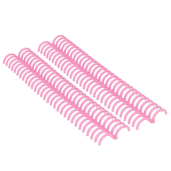 10 st lösa blad bindningsrygg 30 hål 22 mm innerdiameter slitstarka plastbindningsringar rosa