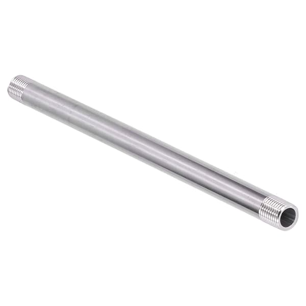 G1/4 udvendigt gevind 20 cm rørfittings i rustfrit stål Gevindrør til VVS
