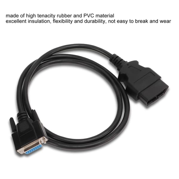 OBD2 forlængerkabel 16-benet diagnostisk adapterstik til Launch CRP123 CRP129