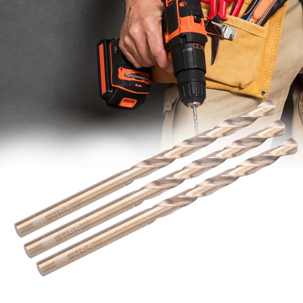 10 stk. HSS CO Lige Skaft Twist Borebits til Rustfrit Stål Jernplade (5.5mm)