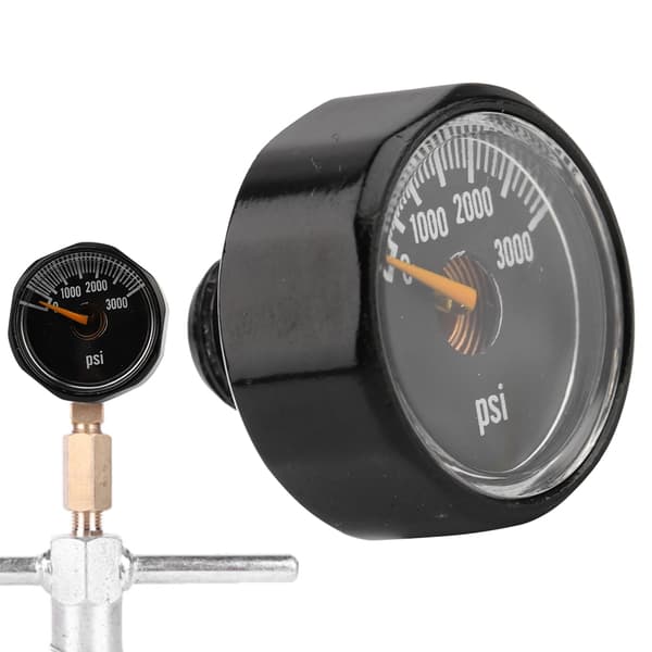 1/8\" NPT Precision CO2-tryckmätare, 3000 PSI Mini-manometer för regulatorer