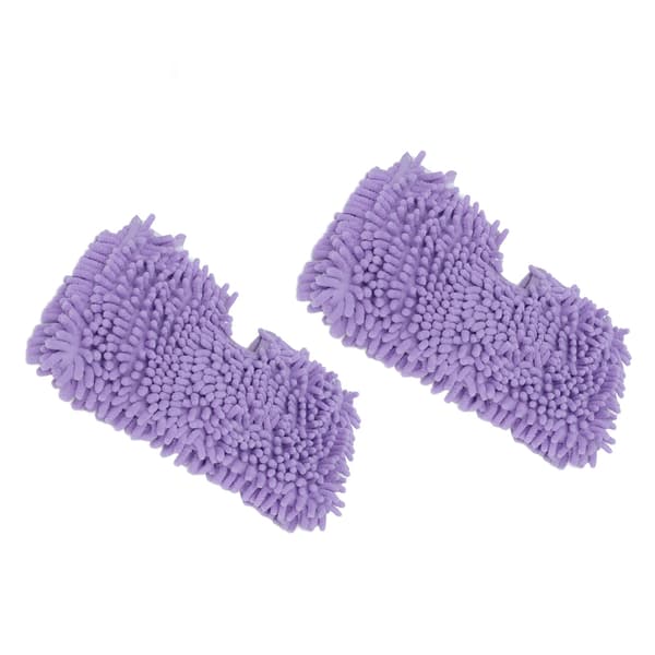 2 st moppbytesdynor Mjuk mikrofiber moppdukstillbehör Passar för Shark S3601 S3501 Lila