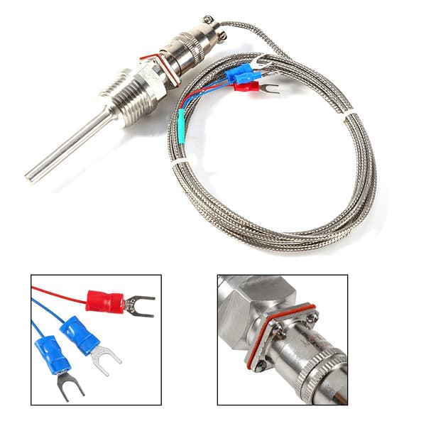 RTD PT100 Temperatursensor 1/2\" NPT Gevind med 2 Meter Kabel