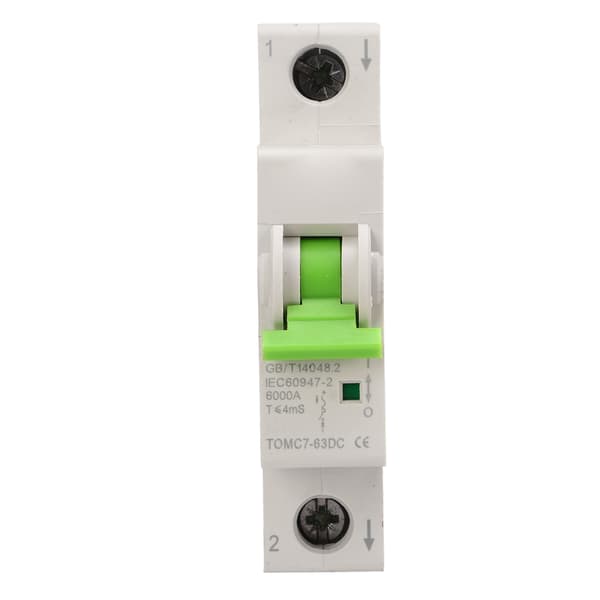 PV-afbryder 1P Mini Magnetisk System Hurtigudløsning DC-kredsløbsisolator til solsystem 250V 25A