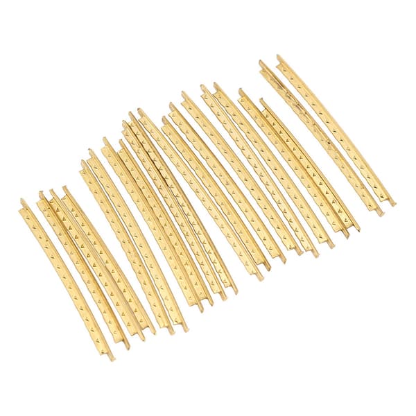 20 st/set 2,0 mm guld mässing gitarrbandtråd set reservdelar för folkträgitarrer