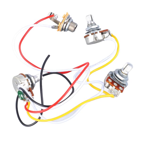 Bas Potentiometer Ledningsnet 500K Tone Volumen Controller Instrument Tilbehør
