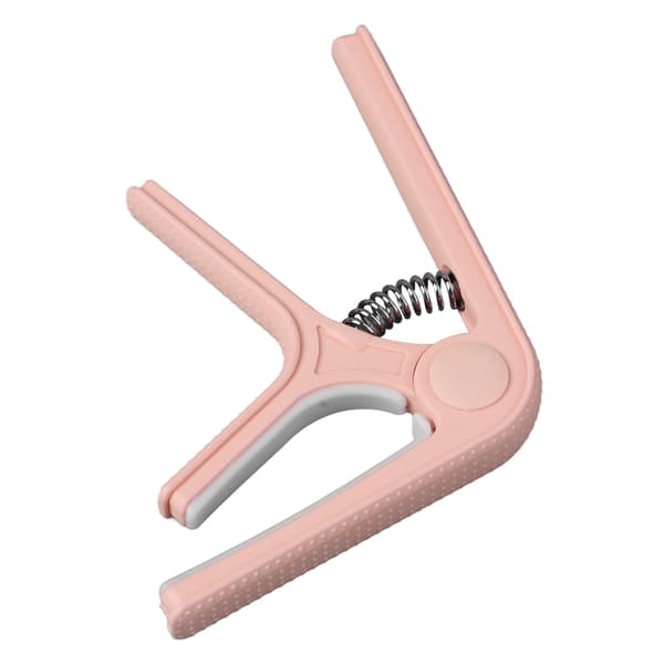 Gitarr Capo Clip Klämma med Halkfri Punkt Universal Bra Skydd Ukulele Elgitarr Capo Rosa