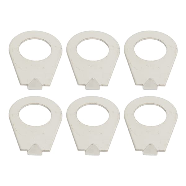 10 STK Sølv Metal Skive til Elektrisk Guitar Knop Pointer Plade Potentiometer Pointer Hardware