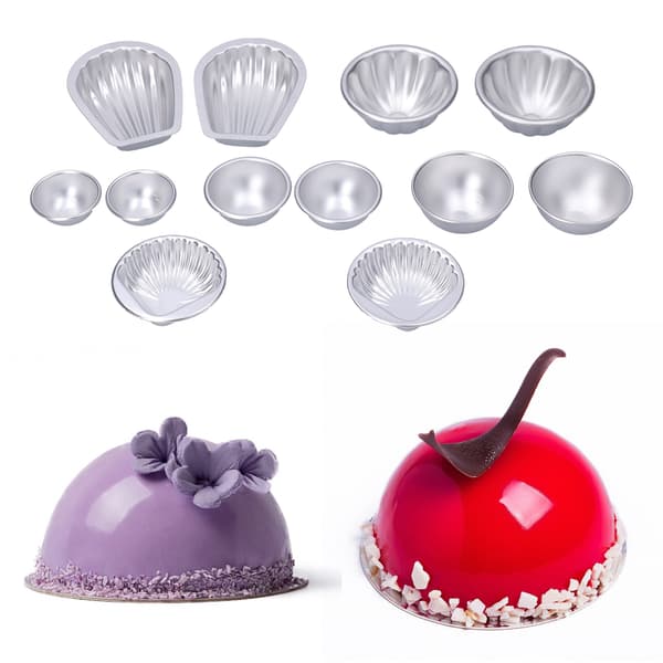 DIY Badebombeform Sæt, Bærbar Aluminiumslegering Mousse Kage Bageform Sæt, Husholdning #2
