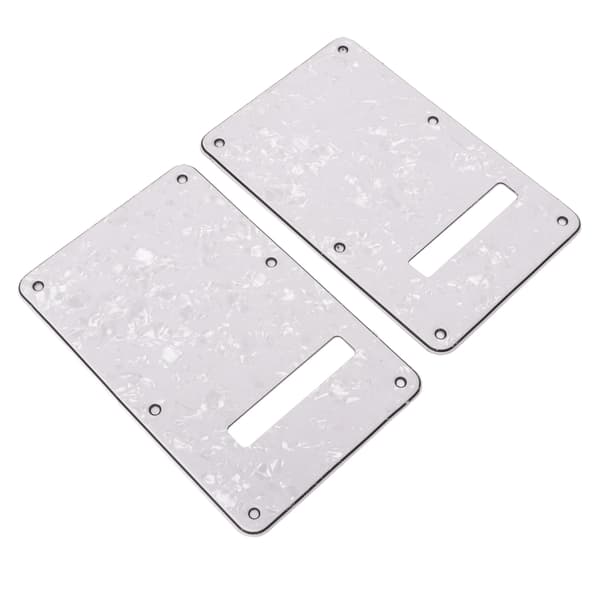 2-pack vit PVC elgitarr bakplatta hålrumsskydd plektrumskydd reservdel