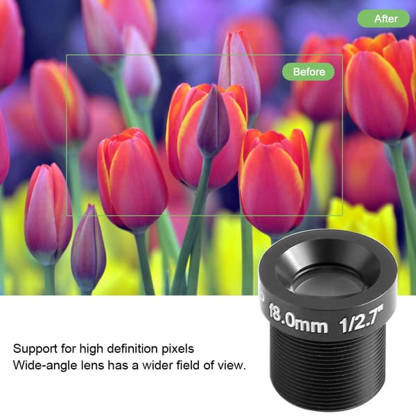 8 mm 1080P vidvinkel CCTV säkerhetskameralinsbyte – 1-pack