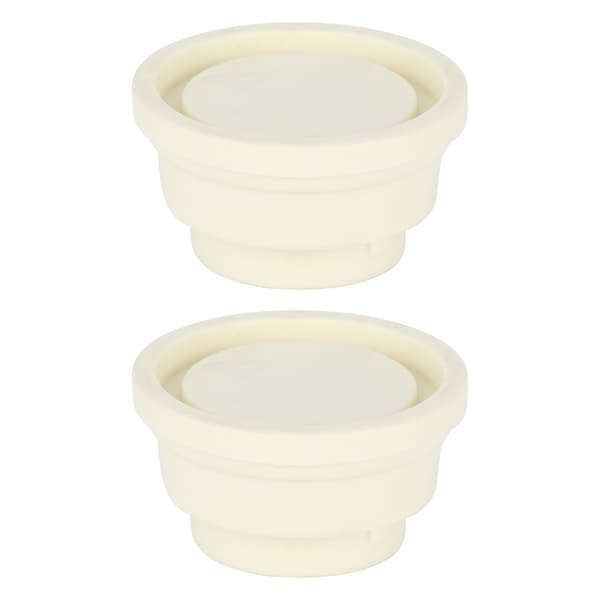2-pack poolstege gummistötfångarlock, ersättningssäkerhetspluggar för poolsteg, poolutrustningstillbehör