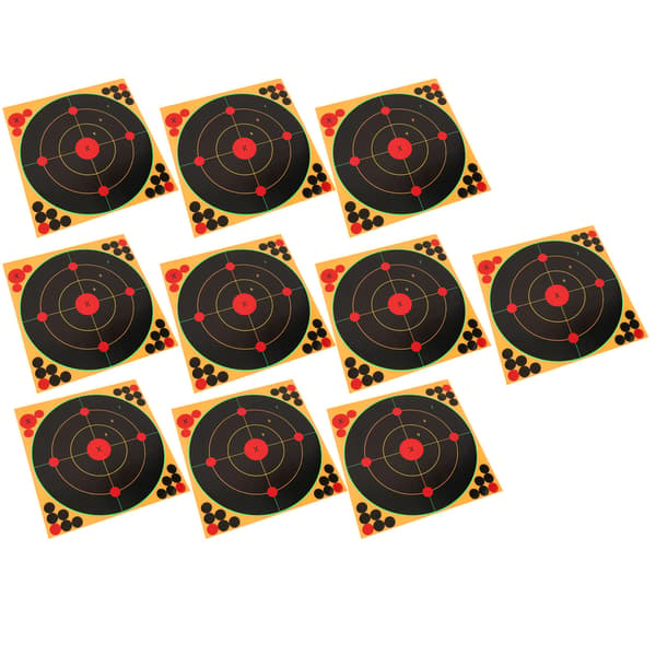 10PK Fluorescerende Splatter Klæbepapir Bueskydningsmål til Compoundbue & Remskive Præcisionsskydetræning